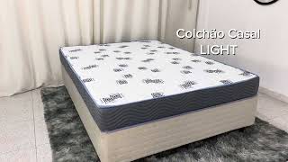 Colchão Casal Light D33 Ortobom 138x188x17 [upl. by Enirhtac728]