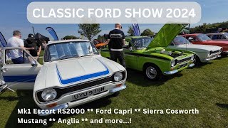 The Classic Ford Show 2024  Capri Mustang RS2000 Cosworth Escort amp more [upl. by Nytsua]