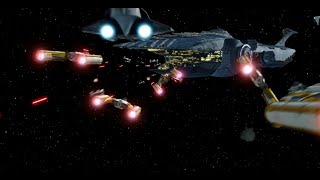 The Clone Wars  General Grevious Attacks Obi Wans Fleet [upl. by Nas]