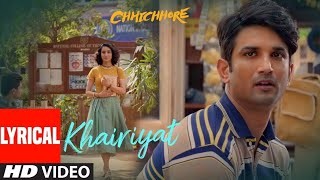 kheriyat pucho tumhare bin diwane ka kya hal hai Lyrics music 🎶 chhichhore movie Anni  music [upl. by Petes81]