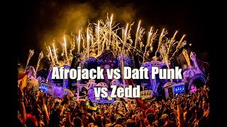 Ten Feet Tall vs One More Time Afrojack Mashup ft Daft Punk and Zedd Tomorrowland 2018 [upl. by Aneris]