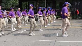 UW Band and Cheer Torchlight parade Seafair parade Seattle 72720224 MVI 0789 [upl. by Cordelie]