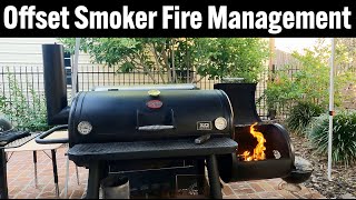 Offset Smoker Fire Management on a Basic Offset Smoker  CharGriller Grand Champ XD [upl. by Kciregor263]