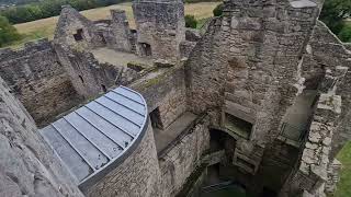 MARY QUEEN OF SCOTS bedchamber and roof view at Craigmillar Castle Edinburgh Scotland 28924 [upl. by Lebbie]