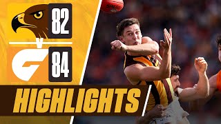 Hawthorn v GWS  Match Highlights  Round 21 2024 [upl. by Aitan]