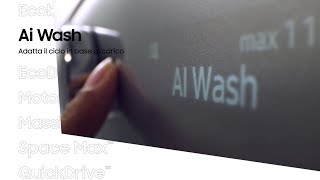 Lavatrice BESPOKE AI™ AI Wash™ il ciclo che si adatta al carico  Samsung [upl. by Estele423]