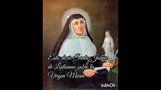 🔊¡ESTO DECÍA SANTA JUANA DE LESTONNAC SOBRE LA VIRGEN MARÍA viral shorts catolicos virgenmaria [upl. by Dimitris]