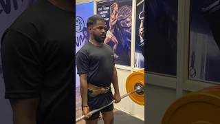 100kg 1st time dead lifting 😢😢😢😢 motivation backworkoutathomenoequipment gymworkout 75days [upl. by Notsa]