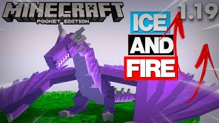 Amphithere  Tame Dragon Update  Ice and Fire Bedrock Addon MCPE 119118 [upl. by Bender]