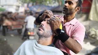 Gentle Street Barber Face Massage Experience in Delhi – Madhav Salon [upl. by Alf966]