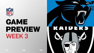 Carolina Panthers vs Las Vegas Raiders  2024 Week 3 Game Preview [upl. by Aihtyc]