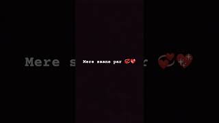 Tu so Jaye 😴🥀  WhatsApp Status  shorts music love song lyricalcover songlyrics [upl. by Paddie708]