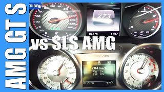 Mercedes AMG GT S 510 HP vs SLS AMG 571 HP 0273 kmh Acceleration BATTLE [upl. by Kate]