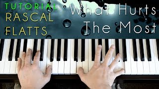 Rascal Flatts  What Hurts The Most piano tutorial amp cover [upl. by Ekez67]