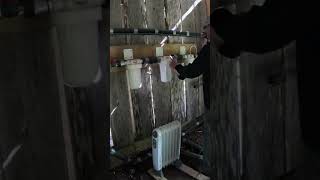 Water filtration system diy plumbing homestead offgrid replacingwaterfilters diyprojects [upl. by Loyce706]