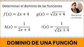 Dominio y Rango de una función cuadrática o de segundo grado [upl. by Vito]