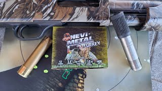 HeviShot HeviMetal Turkey 35quot 112oz Bismuth 4 Pattern Test W Mossberg 835 amp Indian Creek 675 [upl. by Htur]