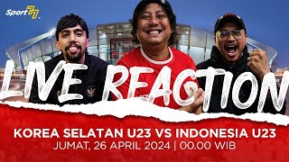 🔴 QUARTER FINALS KOREA SELATAN U23 VS INDONESIA U23 LIVE REACTION [upl. by Aneev572]