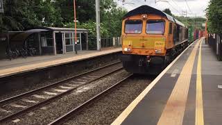 66767 working 4L68 Birch Coppice Gbrf to London Gateway Gbrf Gbrf class66 freighttrain [upl. by Eocsor249]