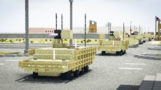 Minecraft US Army Convoy Animation [upl. by Aidni]