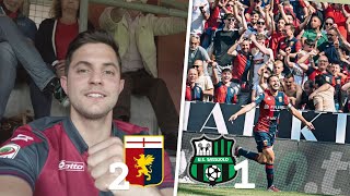 Genoa  Sassuolo 21  DALLO STADIO  NIENTE REGALI SASSUOLO A CASA [upl. by Anavas]