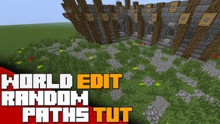 Minecraft  World Edit Tutorial  Randomized Paths with Brushes  2021 Read Description [upl. by Ycnahc]