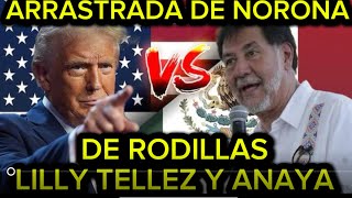 ARRASTRADA DE NOROÑA  DE RODILLAS LILLY TELLEZ Y ANAYA  SE DOBLAN ANTE TRUMP  HAY VIDEO [upl. by Lezirg]