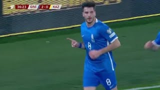 Greece vs Kazakhstan 50 Fotis Ioannidis Anastasios Bakasetas amp Dimitrios Kourbelis score in win [upl. by Lempres344]