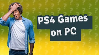 Can you use a PS4 game on PC [upl. by Querida170]