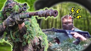 Causing Total Confusion In A Ghillie Suit  Airsoft Sniper [upl. by Yahsan]