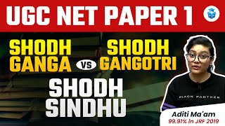 Shodhganga vs Shodhsindhu vs Shodhgangotri  UGC NET Paper 1 Concept of The Day  JRFAdda [upl. by Benge]