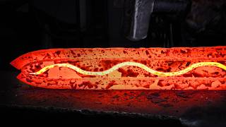 Forging the quotSerpent in The Bladequot Viking Sword [upl. by Labina]