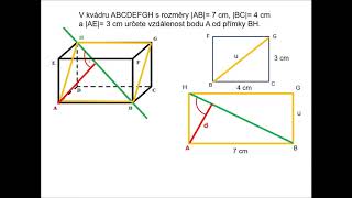Stereometrie vzdálenosti [upl. by Ycnan]