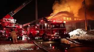 ShapPhoto Cicero IL massive warehouse fire 12114 [upl. by Htenaj]