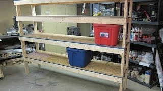 Storage Shelf  Cheap and Easy Build Plans [upl. by Verla783]