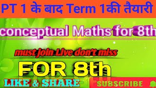 Conceptual maths for class 8th [upl. by Aicatan379]