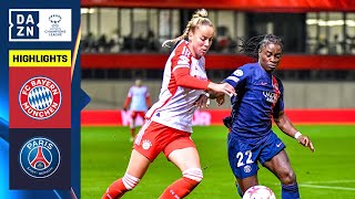 HIGHLIGHTS  Bayern Munich vs PSG UEFA Womens Champions League 202324 Matchday 6 [upl. by Enerol96]