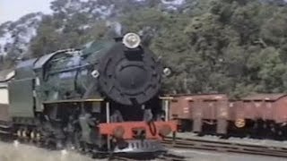 Bellarine Tourist Railway  WAGR V 1209  filmed about 2000 [upl. by Neelhtac]