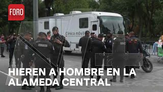 Hieren a hombre con arma de municiones en Alameda Central CDMX  Las Noticias [upl. by Leibarg]