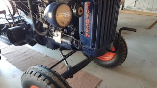 Fordson E27N Crank Cold Startup [upl. by Defant]