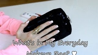 Whats in My Everyday Makeup Bag ♥ [upl. by Seftton189]