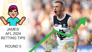 AFL Betting Tips  Round 5 2024 [upl. by Yblehs]