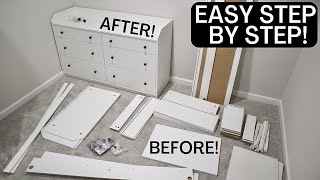 How to Build an IKEA Hauga Six Drawer Dresser [upl. by Aya]