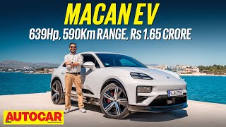 Porsche Macan EV review – Baby Cayenne reborn as hightech EV  First Drive  autocarindia1 [upl. by Magna]