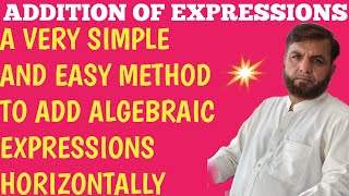 How to add algebraic expressions horizontally [upl. by Annyl]