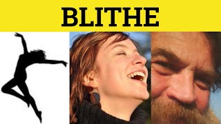 🔵 Blithe Blithely  Blithe Meaning  Blithe Examples  Blithe Definition  GRE 3500 Vocabulary [upl. by Yatnahs]