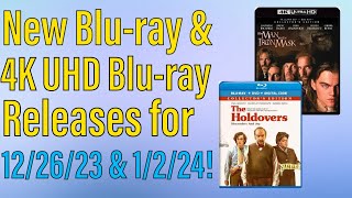 New Bluray amp 4K UHD Bluray Releases for December 26th 2023 amp January 2nd 2024 [upl. by Arty]