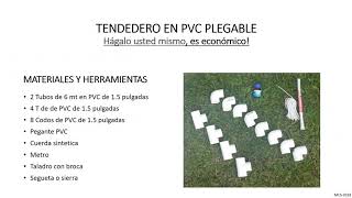 TENDEDERO PLEGABLE EN PVC [upl. by Sailesh872]