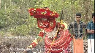 Pulikandan Theyyam at Sree Kuttiyattu Puliyoor Temple [upl. by Akir]