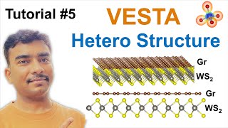 2D heterostructure of monolayer GrWS2 VESTA Tutorial 5 [upl. by Fair703]